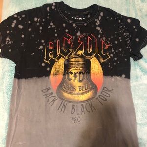 Forever 21 Black and gray ACDC graphic tee